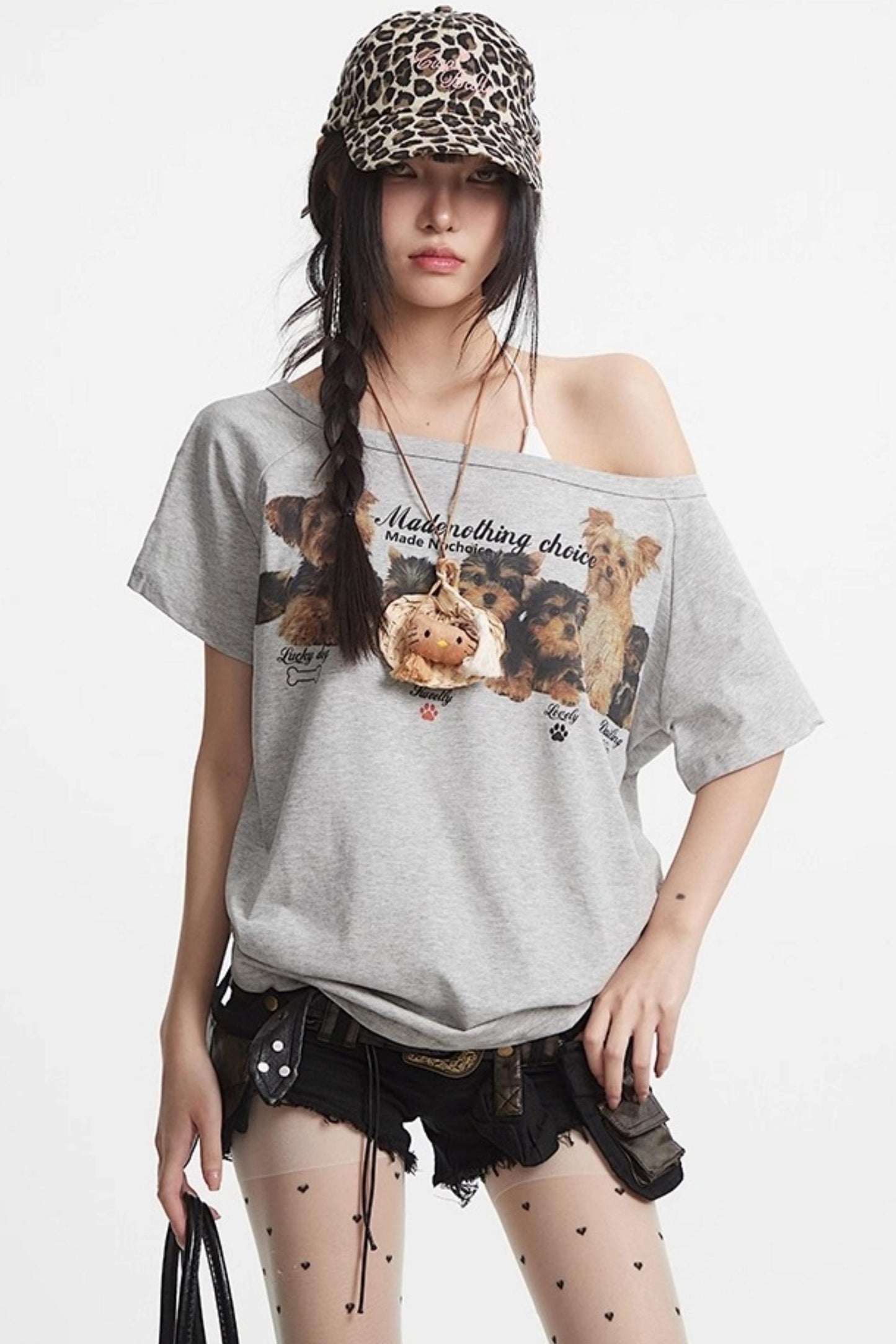 Slanted Shoulder Tee