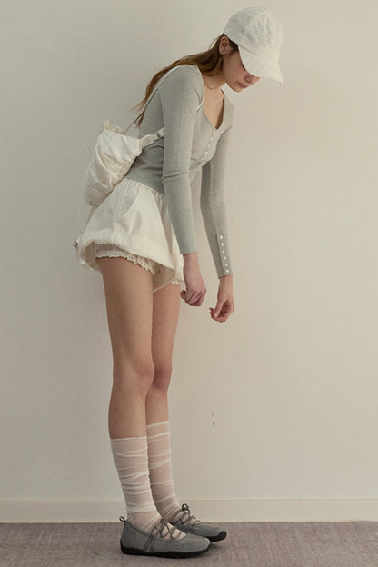 Chill White High-Waist Pants