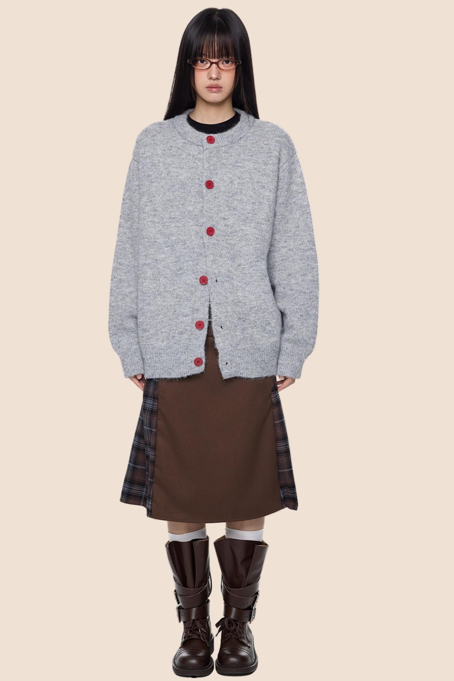 Fall Wool Button-Knitted Cardigan