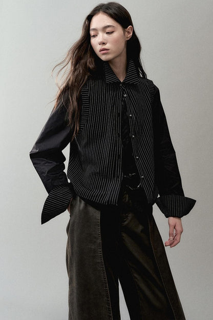 Deconstruct Striped Shirt