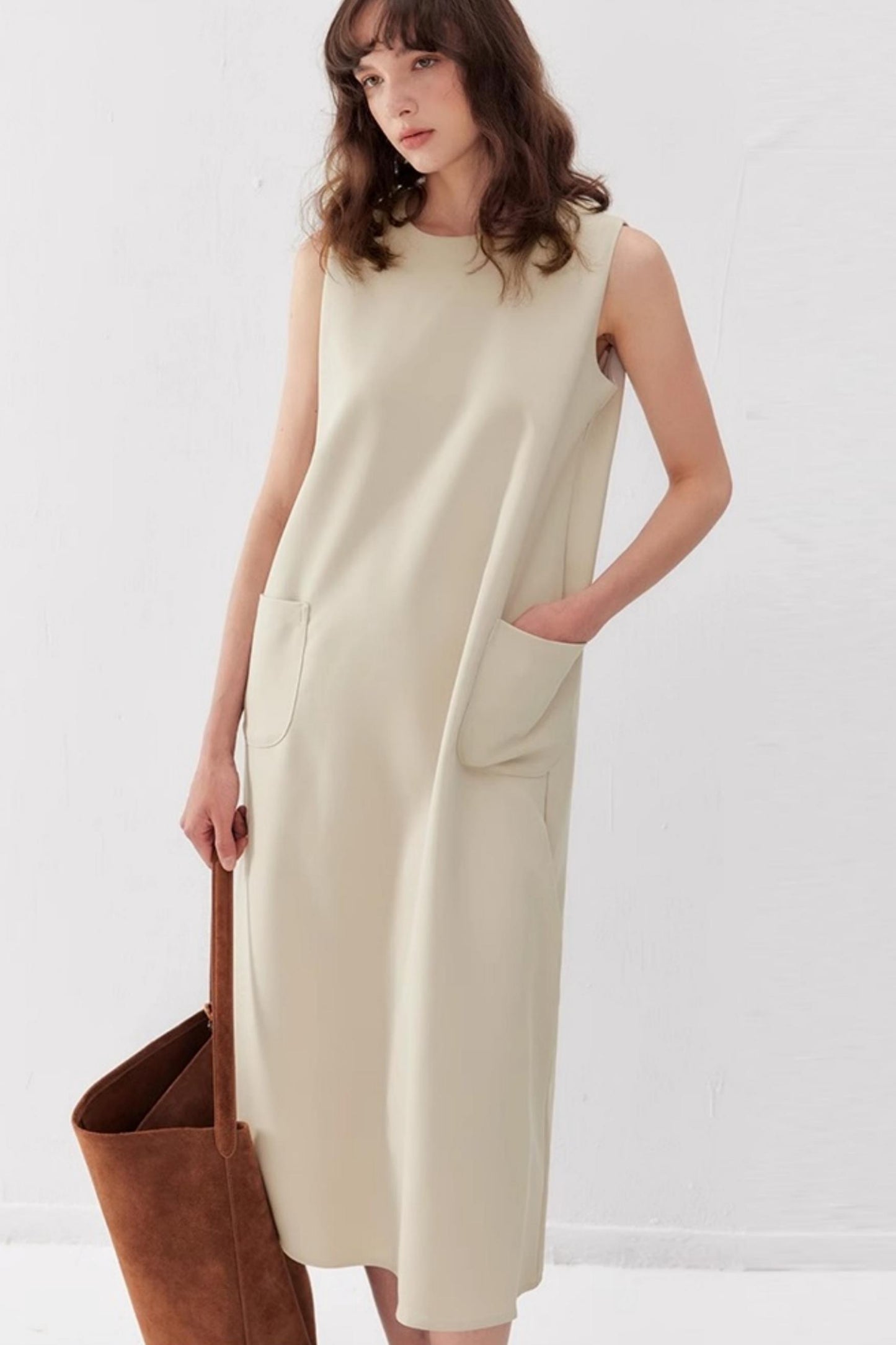 Chic Draped Summer Vest Dress