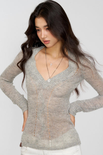 Autumn Glitter Knit Sweater