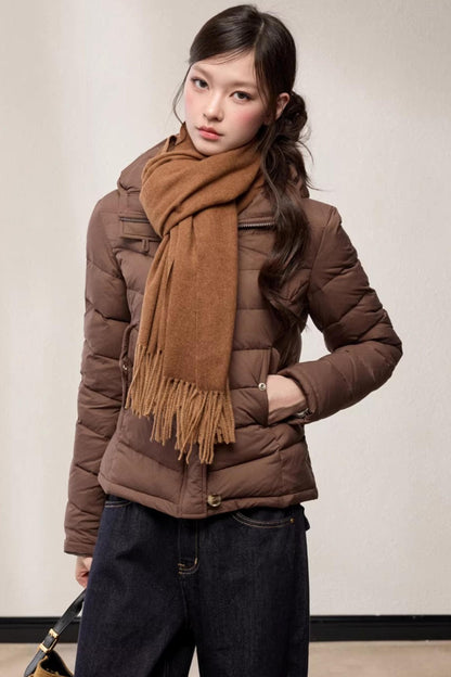 Solid Color Tassel Scarf