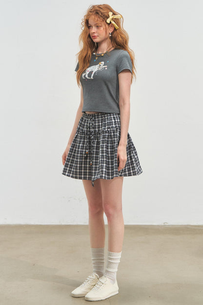 Summer Plaid Mini Skirt