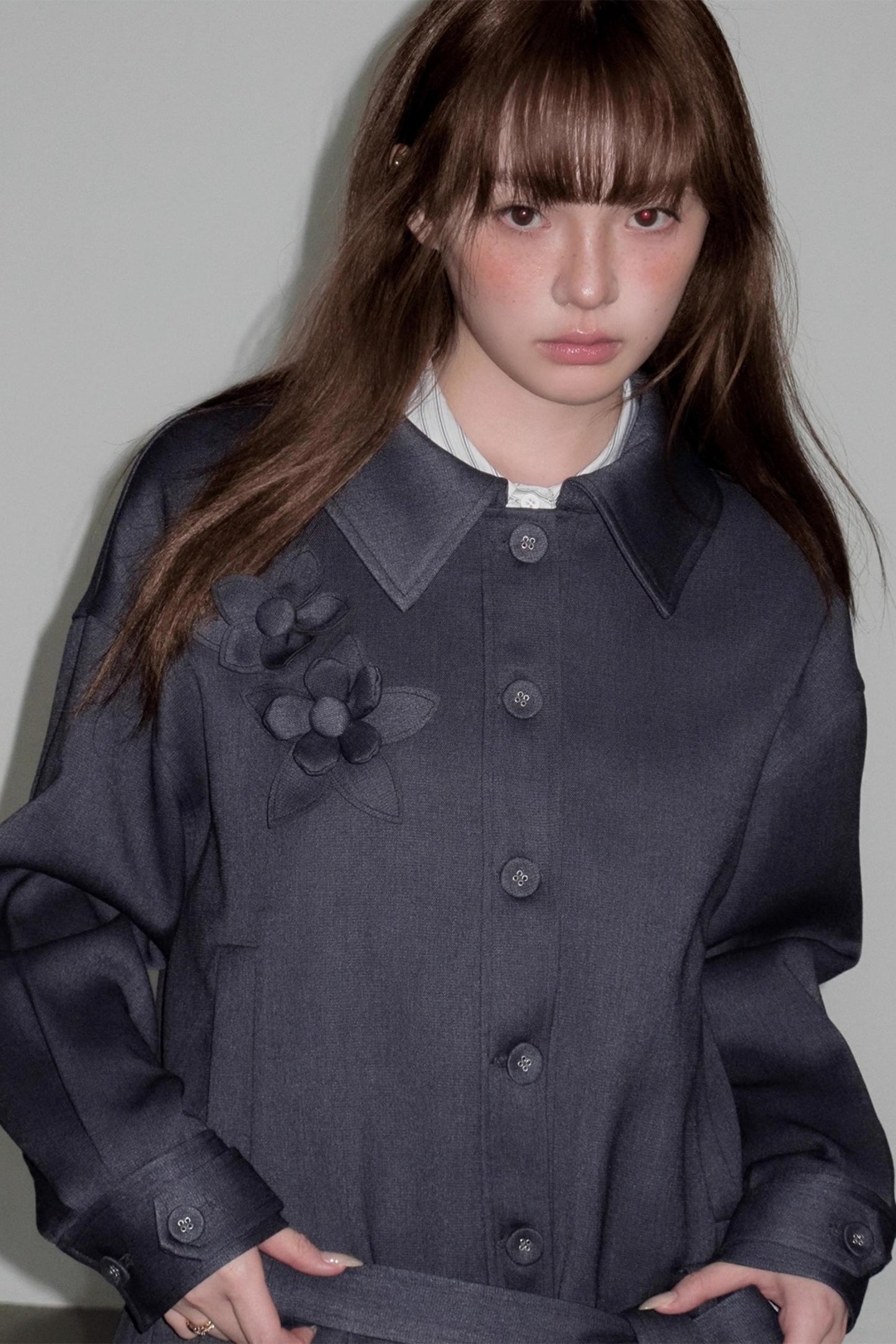 Forest Tencel Wool Trench Coat