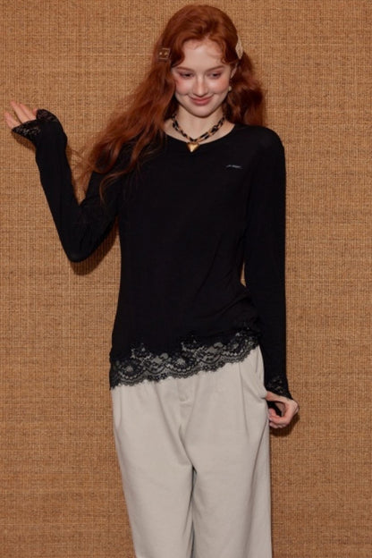 Lace Patchwork T-shirt