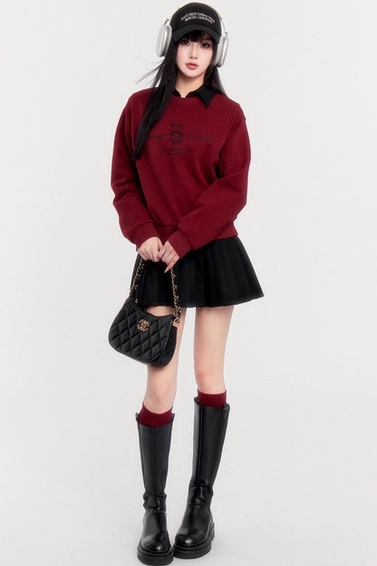 American Spice Girl Short Sweatshirt