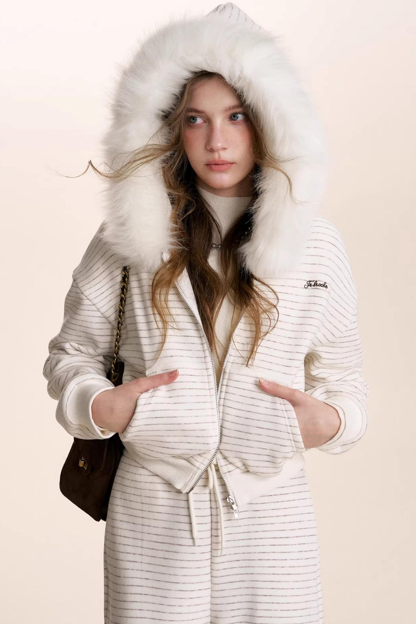 Composite Silver Fox Knit Jacket Set-Up