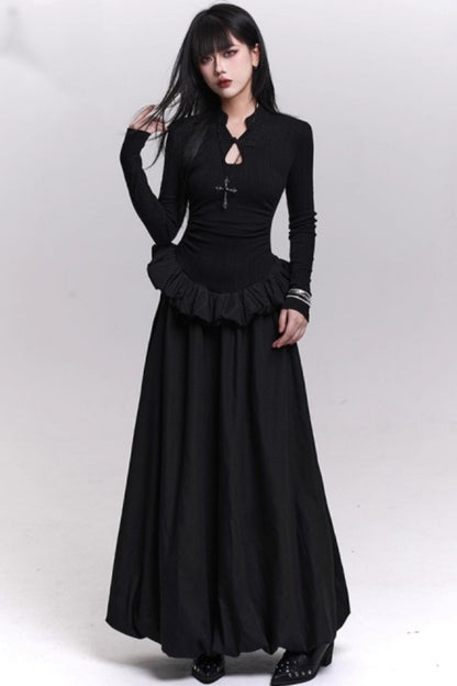 Ghost Girl Gray Knit Dress