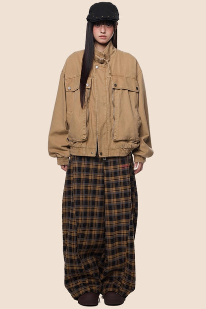 Autumn Vintage Cargo Jacket
