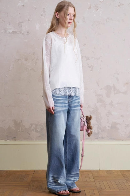 Summer Bear Knit Top