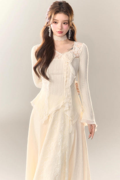 Wild White Tea Skirt Set-Up