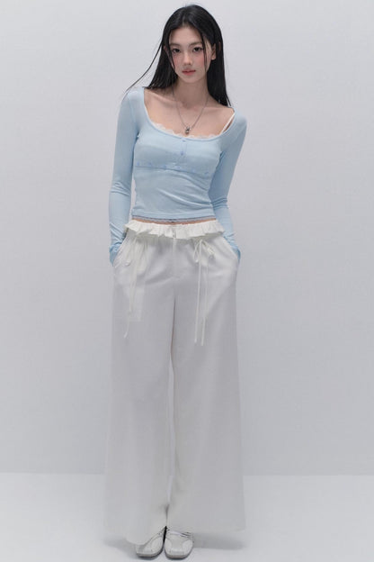 Relaxed Fit Mop Pants
