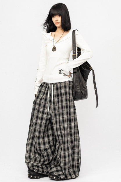 American Patchwork Wide Leg Pants