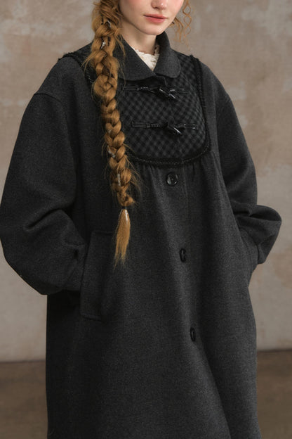 Sweetheart Pane Woolen Jacket Shawl Set-Up