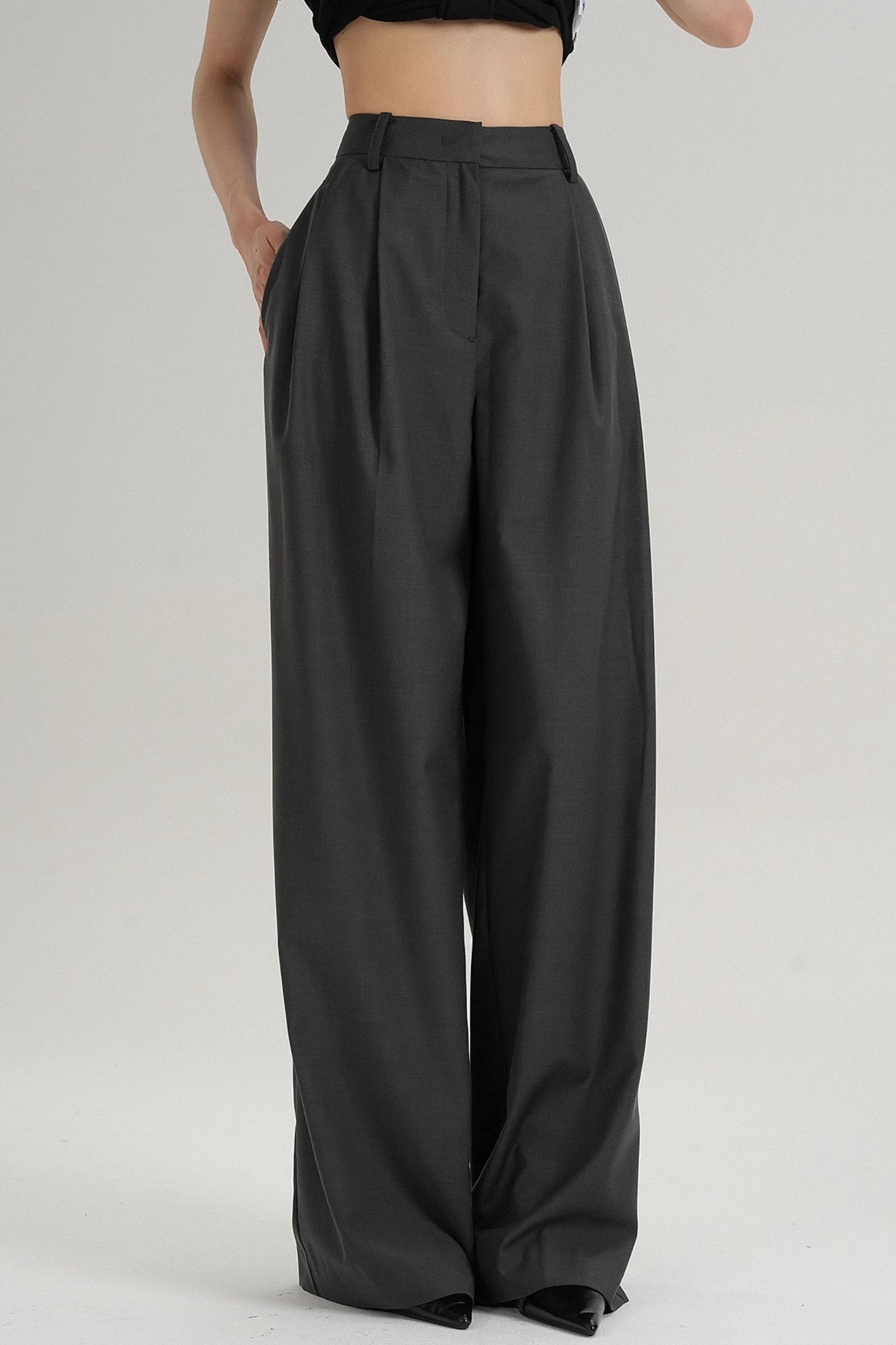 Straight-Leg Trousers