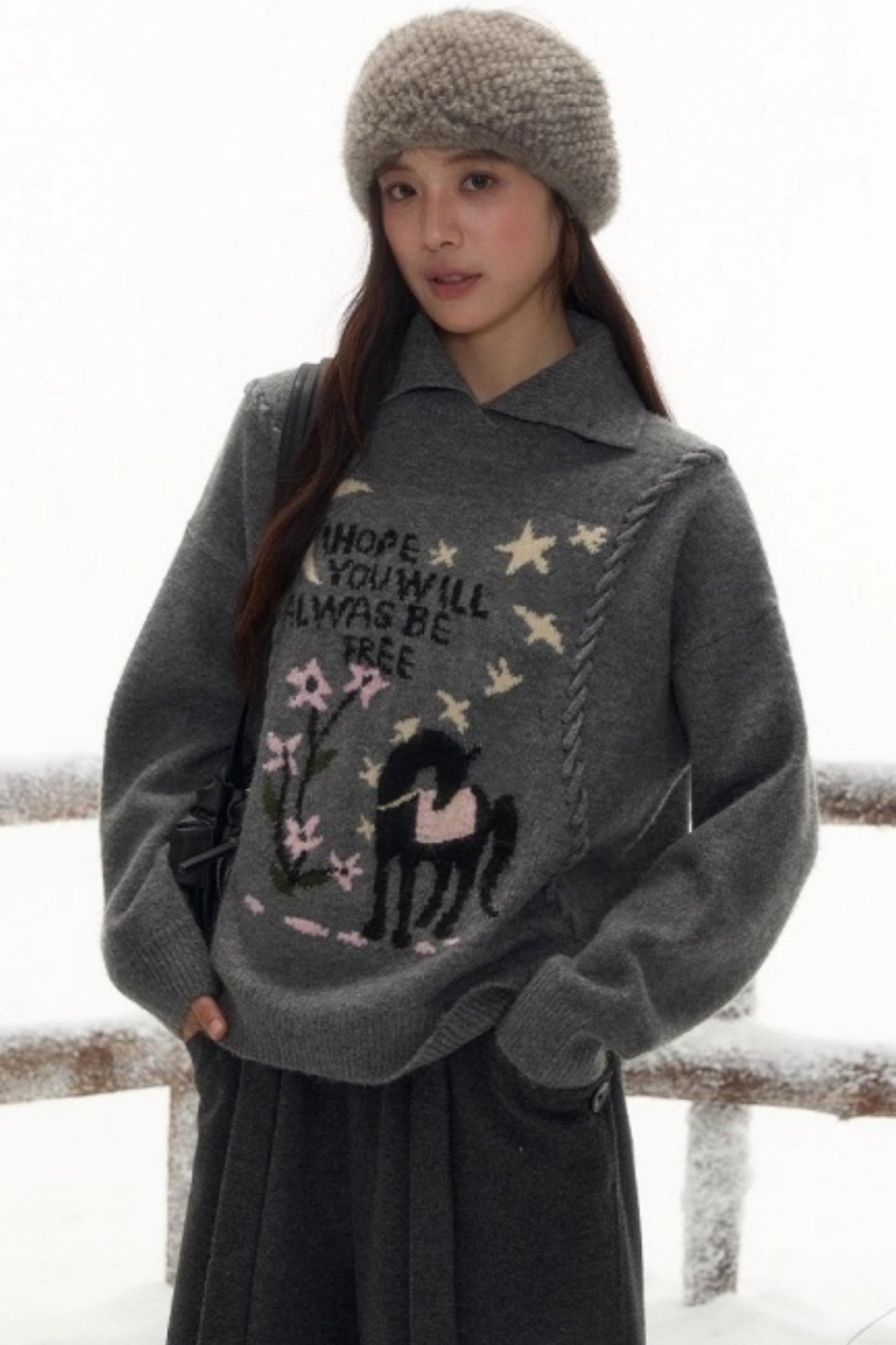 Free-Spirited Knit Sweater