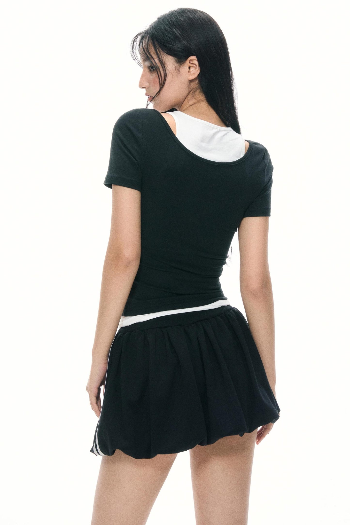 Shoulder Slim T-Shirt