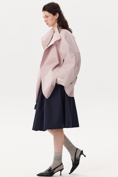 French Pink Trench Coat