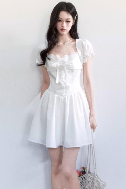 Sweet Bow Slim Dress