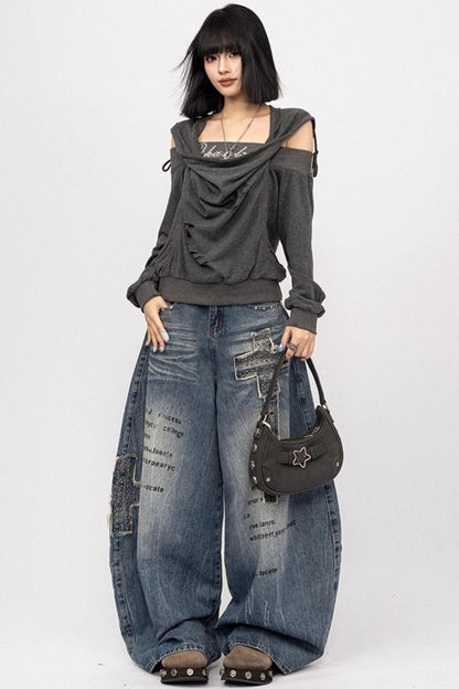 American Spice Girls Wide-Leg Pants