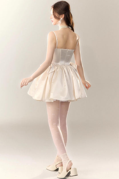 Princess Satin Tuxedo Dress