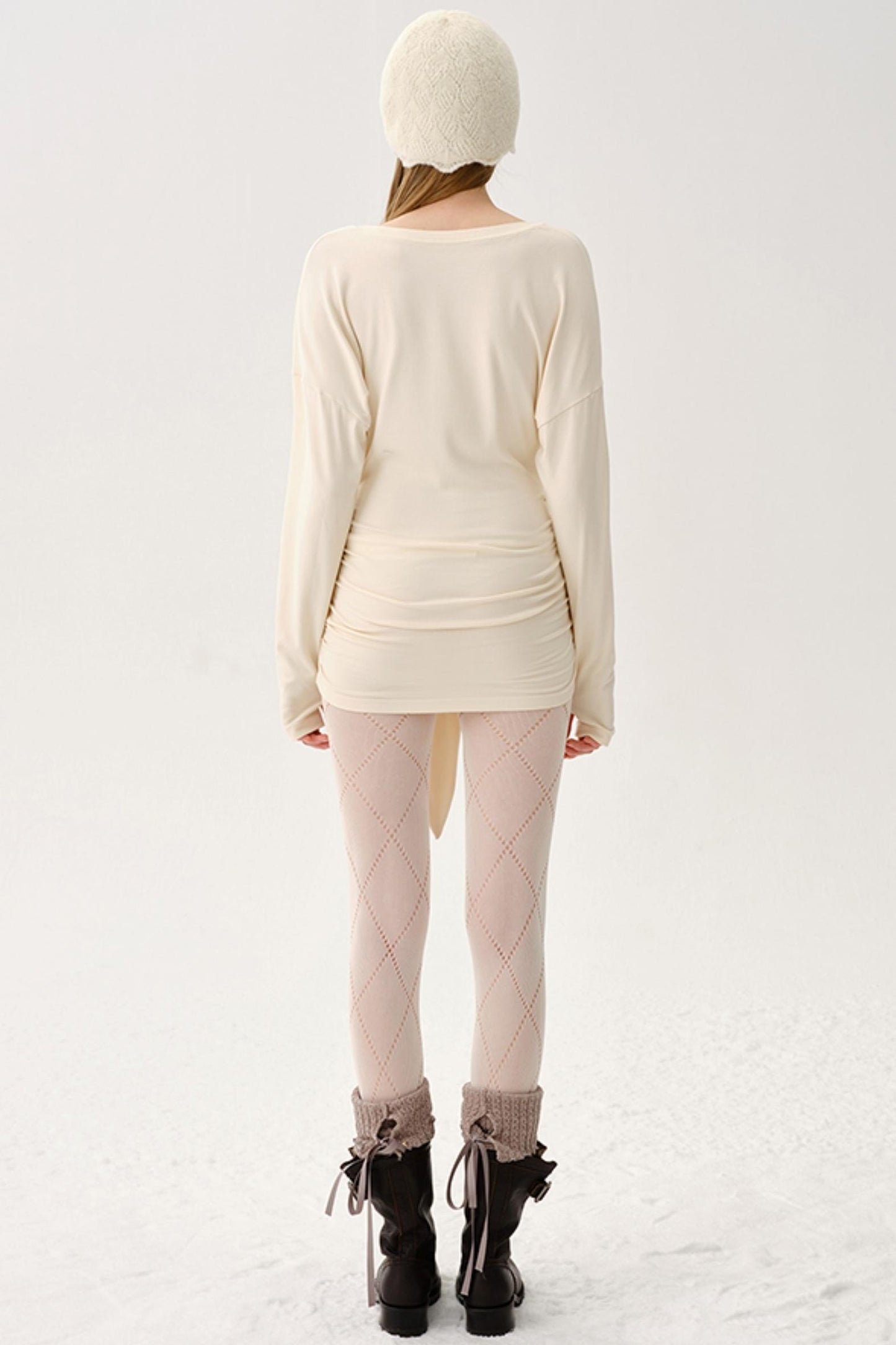 Light Rayon Pleated Long Top