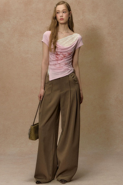 Twilight Palm Wide-Leg Pants