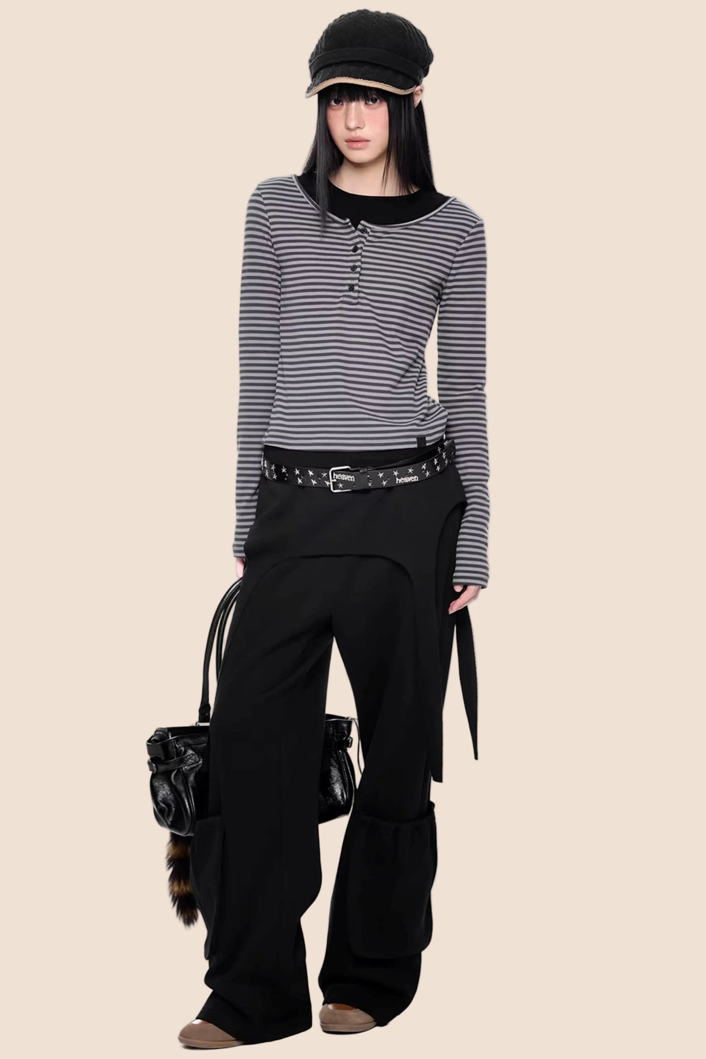 Vintage Drapey Wide-Leg Pants