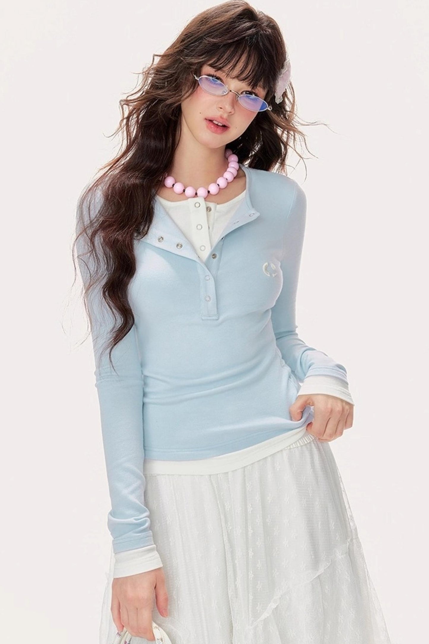 Knitted Long Sleeve T-Shirt