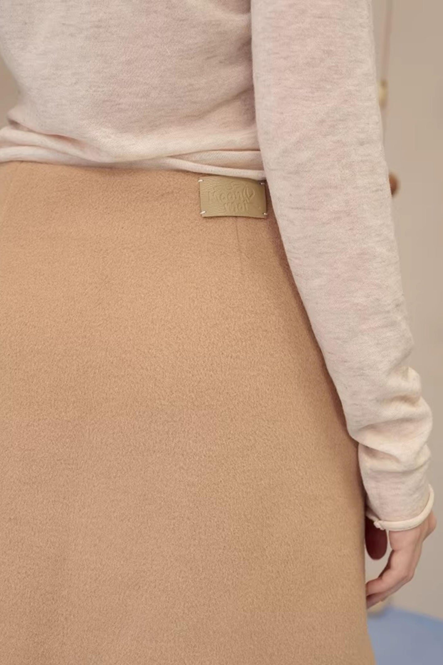 Snow Season Wool A-Line Skirt