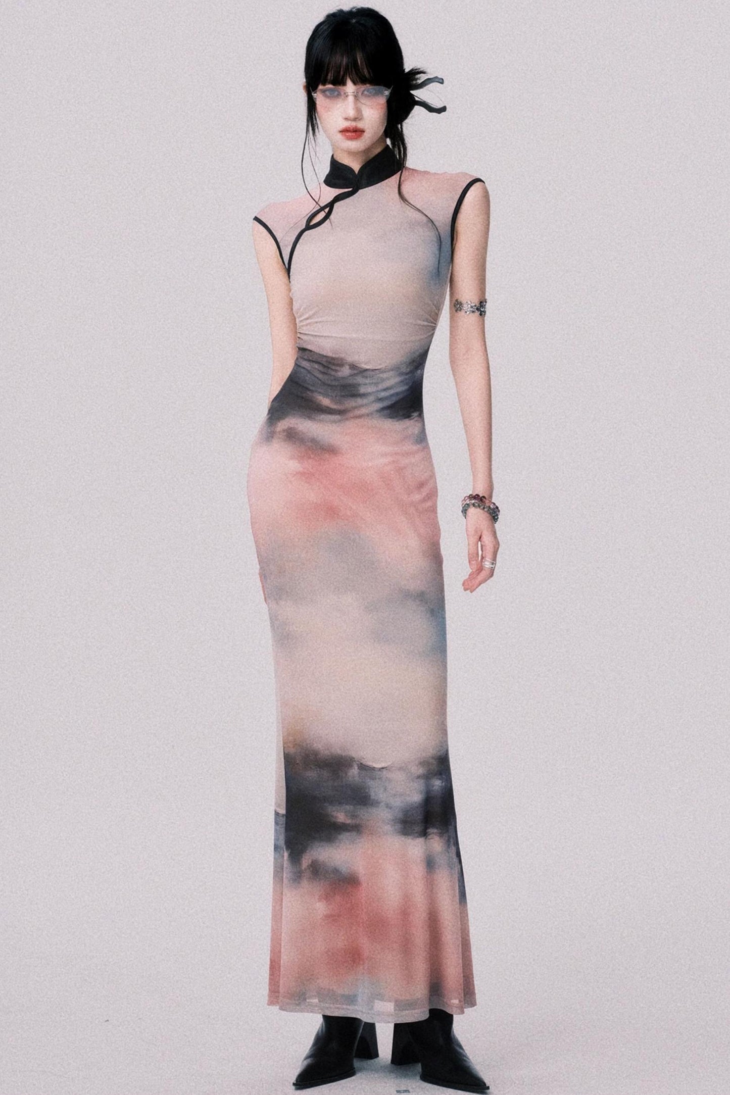 Sunset Cheongsam Dress
