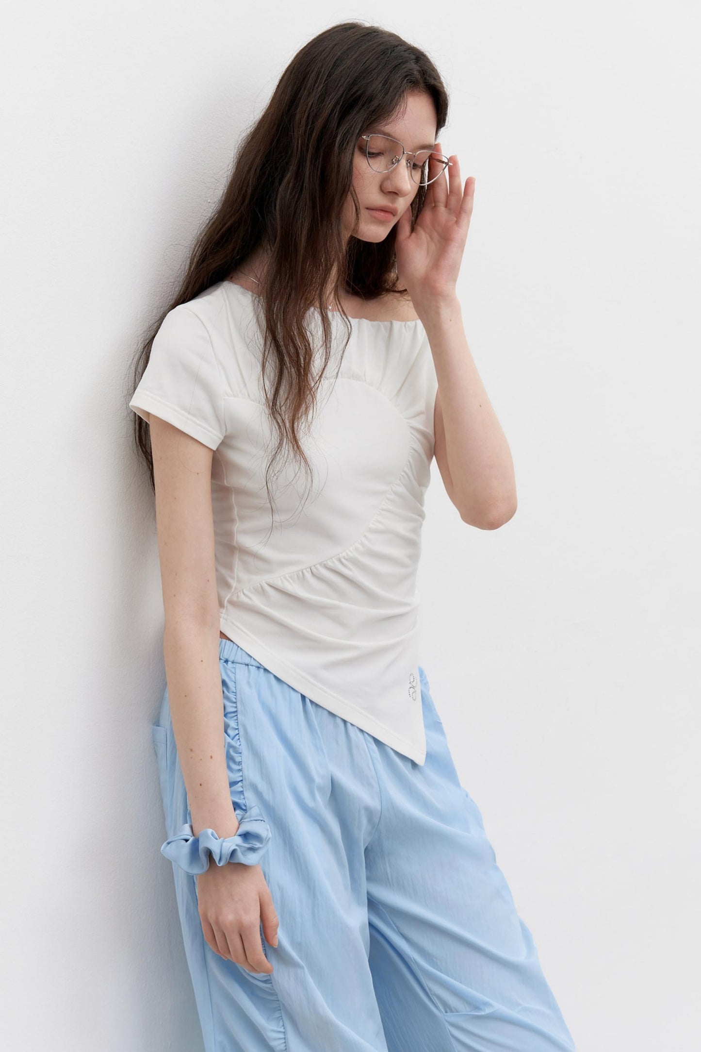 Vintage Blue Tie-Up Pants