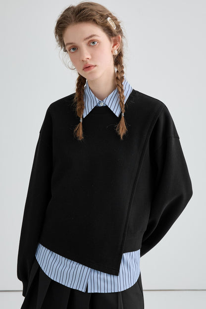 American College Style TWO-Layer Sweatshirt