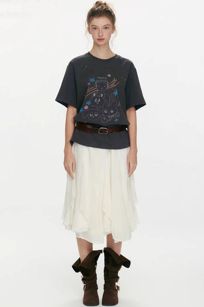 Strawberry Musician Printed T-Shirt