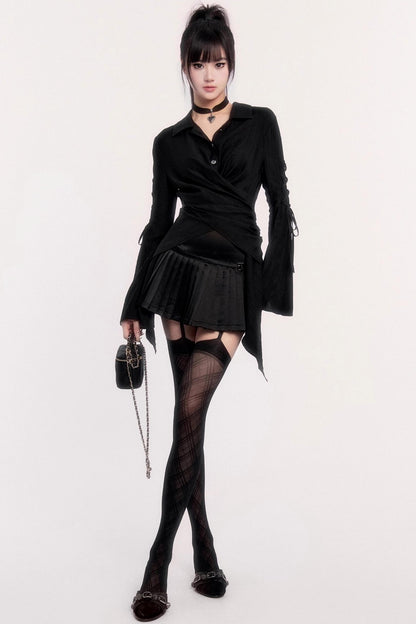 Romantic Halloween Flared Sleeve Shirt