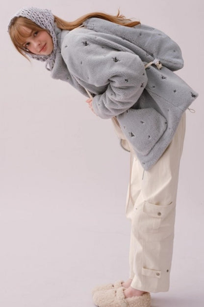 Retro Cotton Wide-Leg Pants