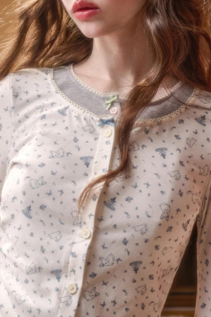 Little Fluffy Rabbit Cardigan