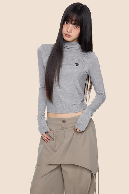 Knit Base Long T-Shirt