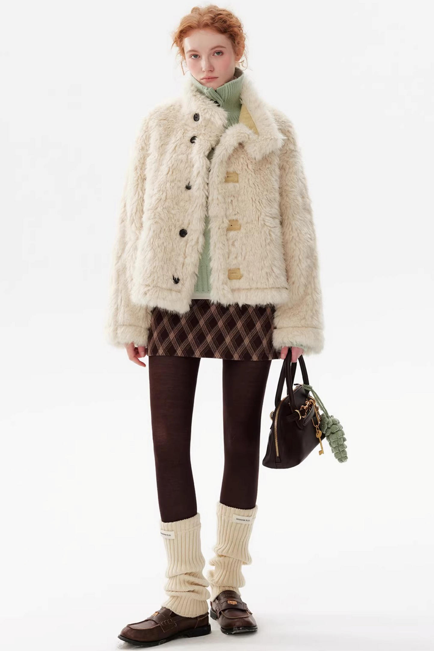 Creamy Yellow Reversible Short Coat