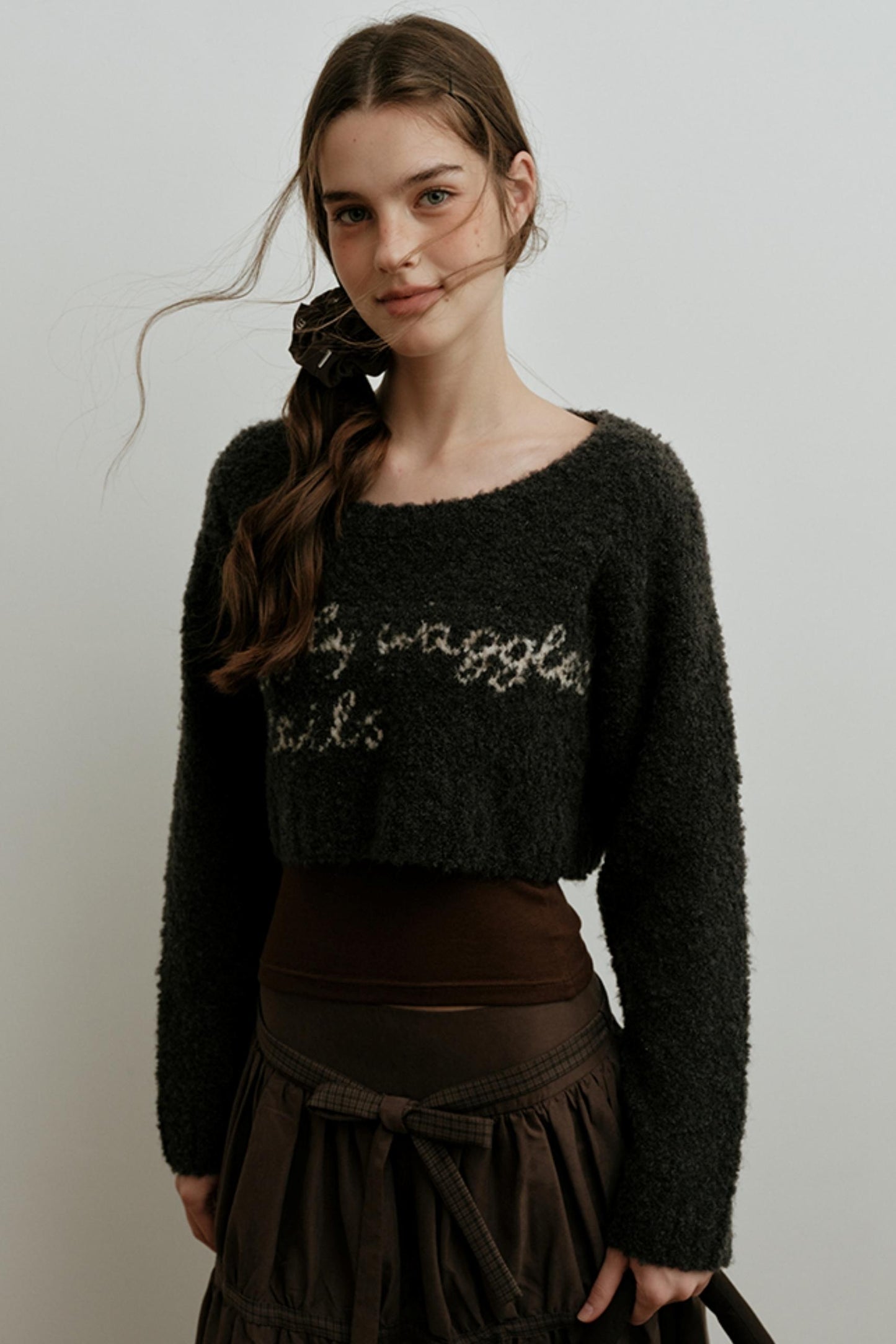Light Luxury Wool Jacquard Top