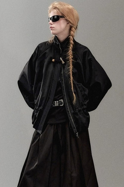 Genesis Woven Stand-Up Collar Trench Coat