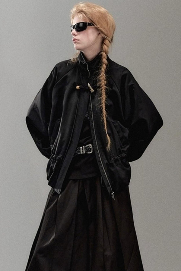 Genesis Woven Stand-Up Collar Trench Coat