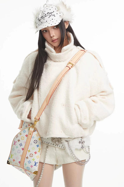 Retro Brown Woolen Coat