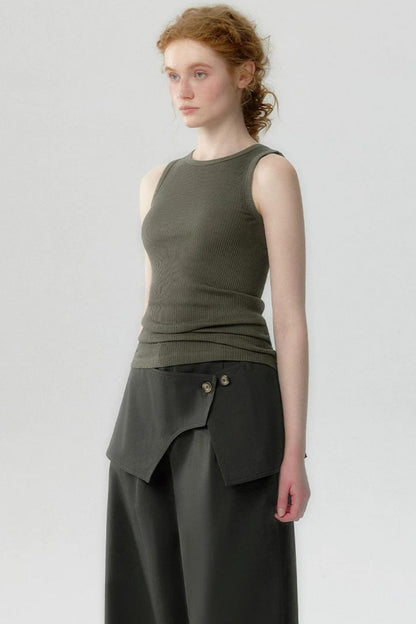 Lyocell Stretch Knitted Vest