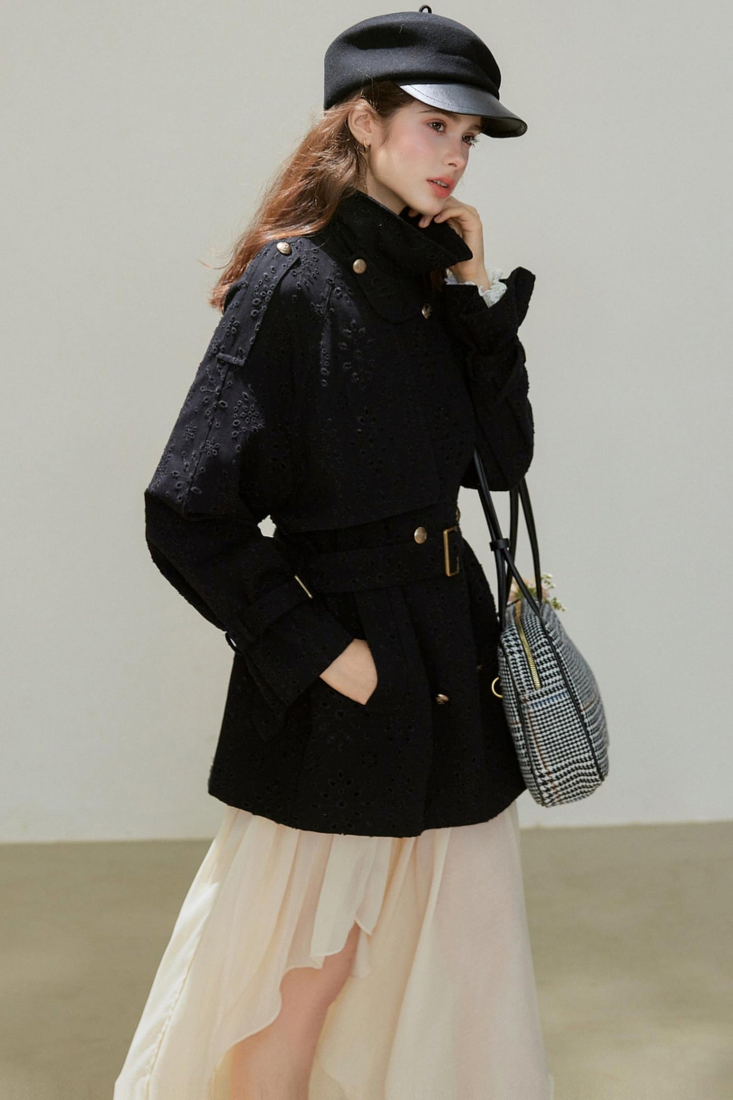 Autumn Double-Breasted Midi Coat