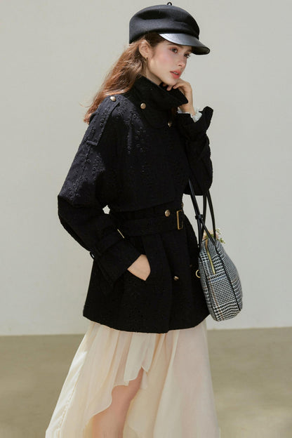 Autumn Double-Breasted Midi Coat