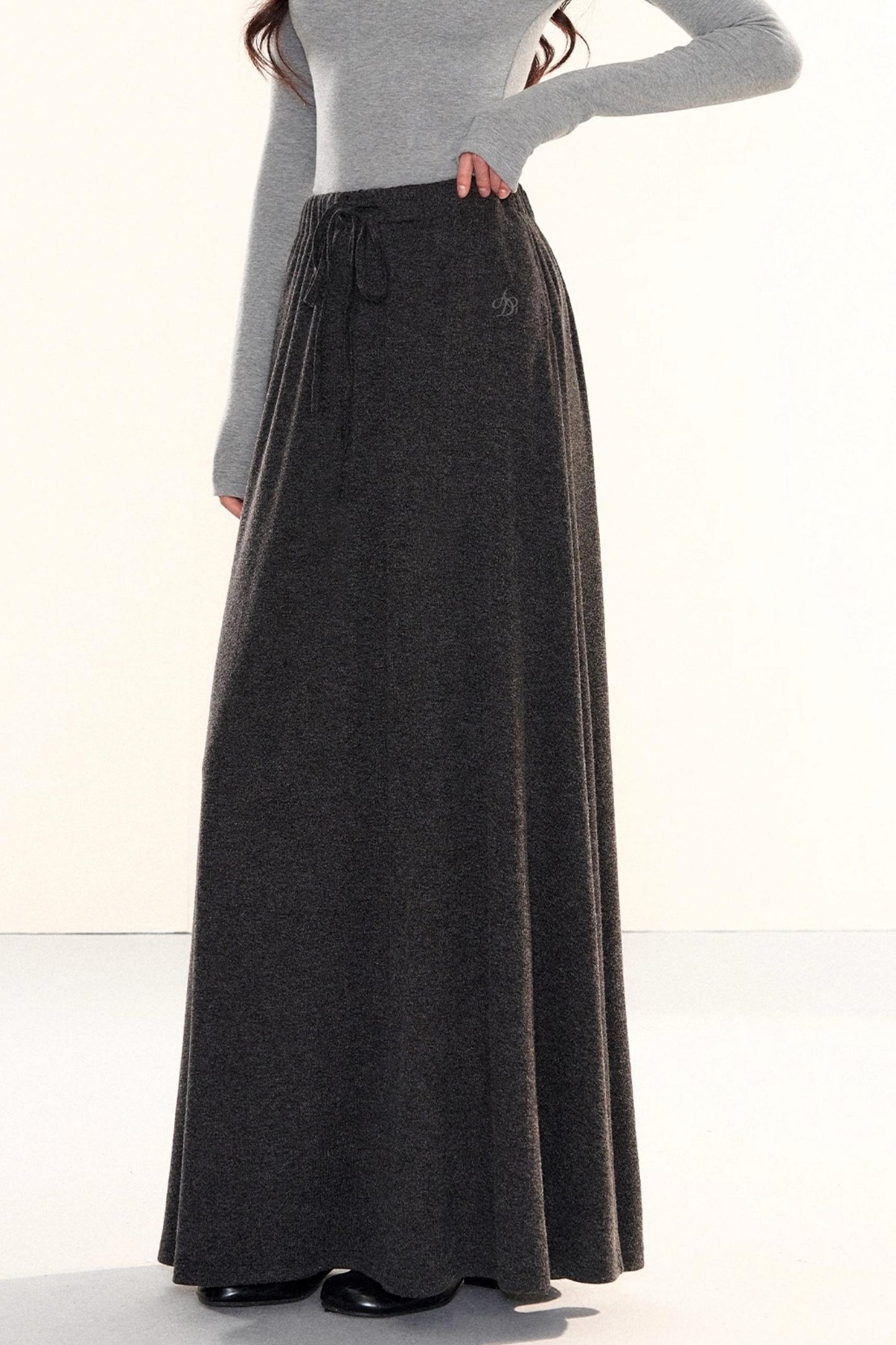 Elegant Knitted A-Line Skirt