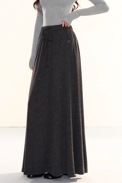 Elegant Knitted A-Line Skirt