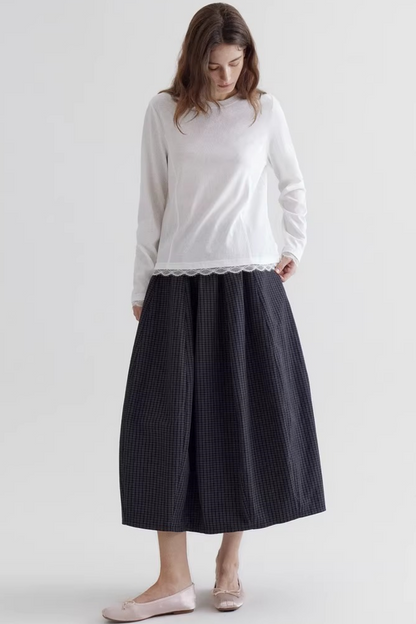 Lace Patchwork White Top